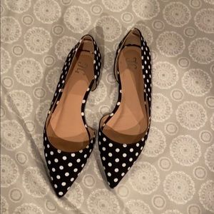 Polka-dot flats